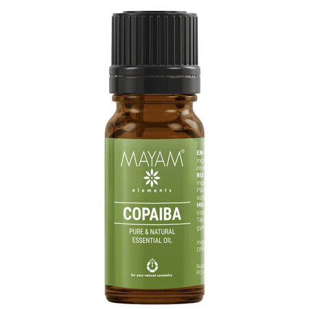 Olio essenziale di Copaiba, 10 ml, Mayam