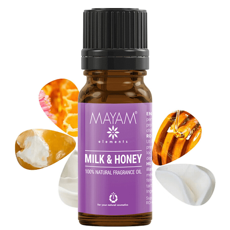 Olio profumato naturale Milk & Honey M-1334, 10 ml, Mayam