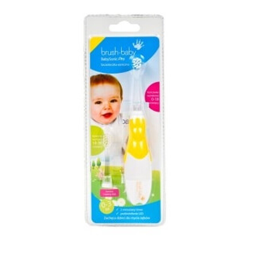 Brosse à dents sonique Brush Baby pour les enfants de 0 à 3 ans, huit