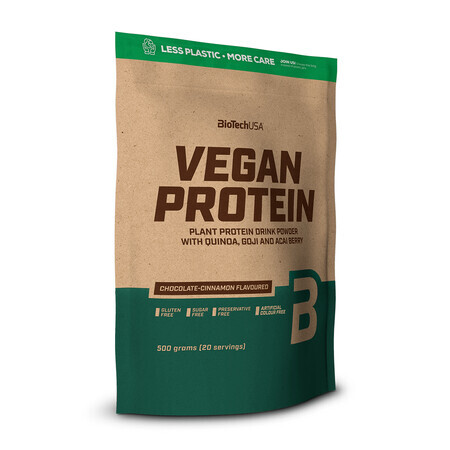 Vegan Protein with chocolate-cinnamon flavor, 500 grams, BioTech USA