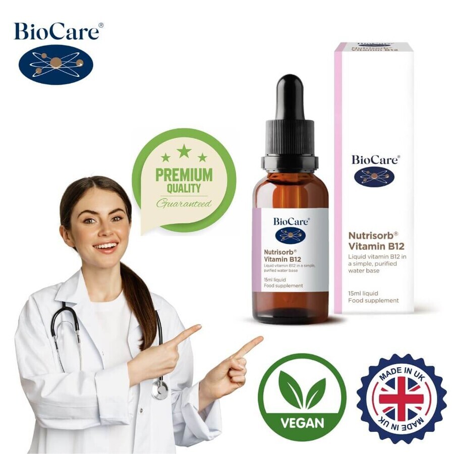 Nutrisorb liquid vitamin B12, 15 ml, BioCare