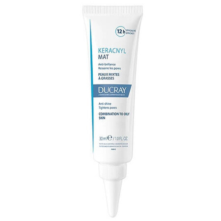 Ducray Keracnyl crema opacizzante per pelli grasse e acneiche, 30ml