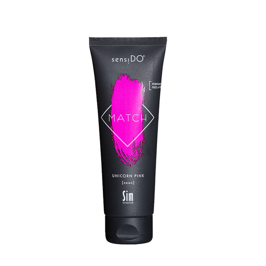 Vernice diretta intensa Unicorn Pink neon SensiDo Match, 125 ml, Sim Sensitive