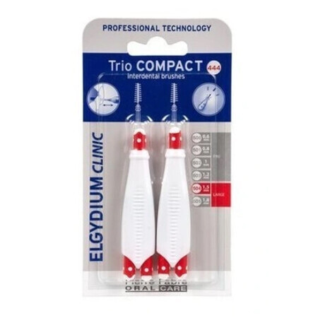 Elgydium Clinic Trio Compact 444 Toothbrush, 2 pcs.