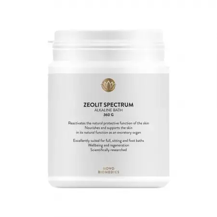 Zeolite Spectrum alkaline bath salt, 360 g, Novo Biomedics