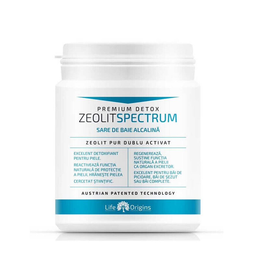 Zeolite Spectrum alkaline bath salt, 360 g, Novo Biomedics