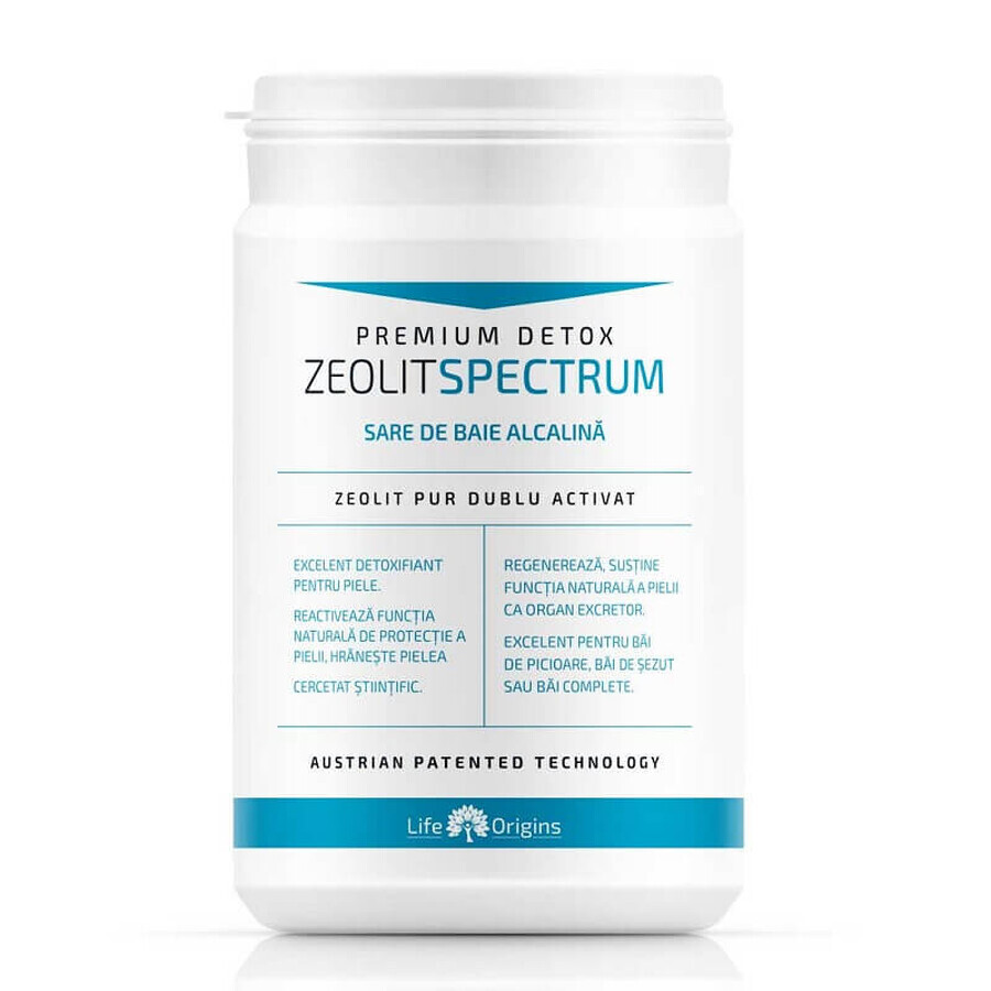 Zeolite Spectrum alkaline bath salt, 800 g, Novo Biomedics