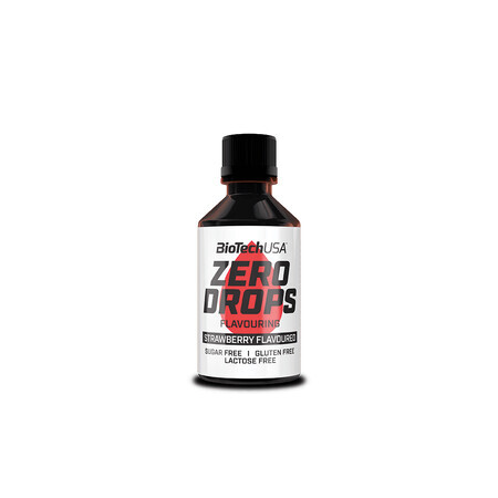 Zero Drops Fragola, 50 ml, BioTechUSA