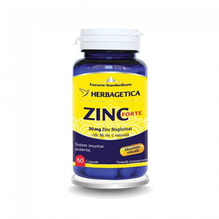 Zinco Forte, 60 capsule, Herbagetica