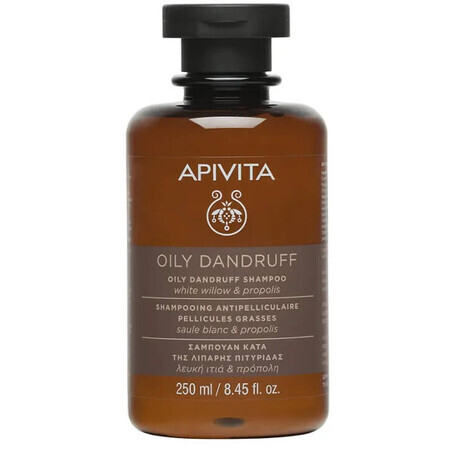 Apivita Dandruff, Shampooing antipelliculaire pour upie tusty, 250 ml