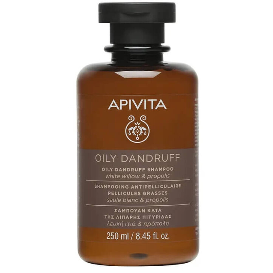 Apivita Dandruff, Shampooing antipelliculaire pour upie tusty, 250 ml