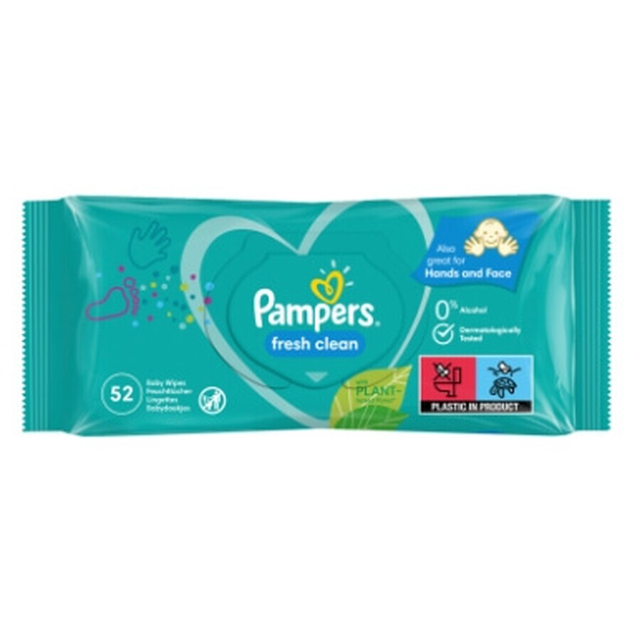 Pampers, Fresh Clean, Wet Wipes, 52 units