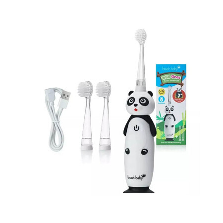 Brush-Baby, Cepillo dental sónico Panda para niños de 0 a 10 años, 1 ud.