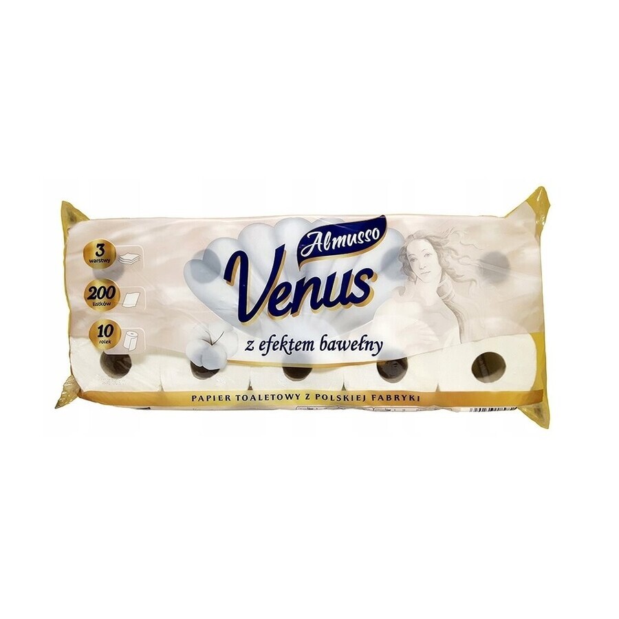 Almusso Venus, carta igienica a 3 veli, 10 rotoli