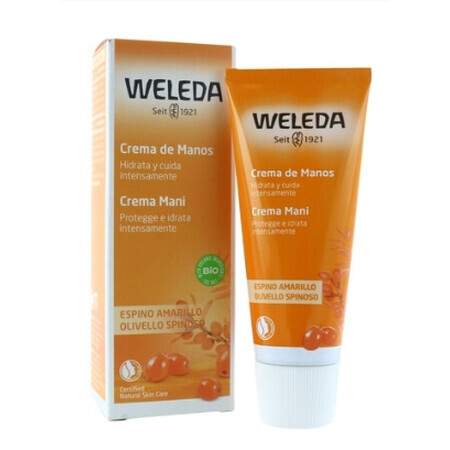 Weleda crème à l'argousier pour les peaux délicates et crevassées, 50 ml