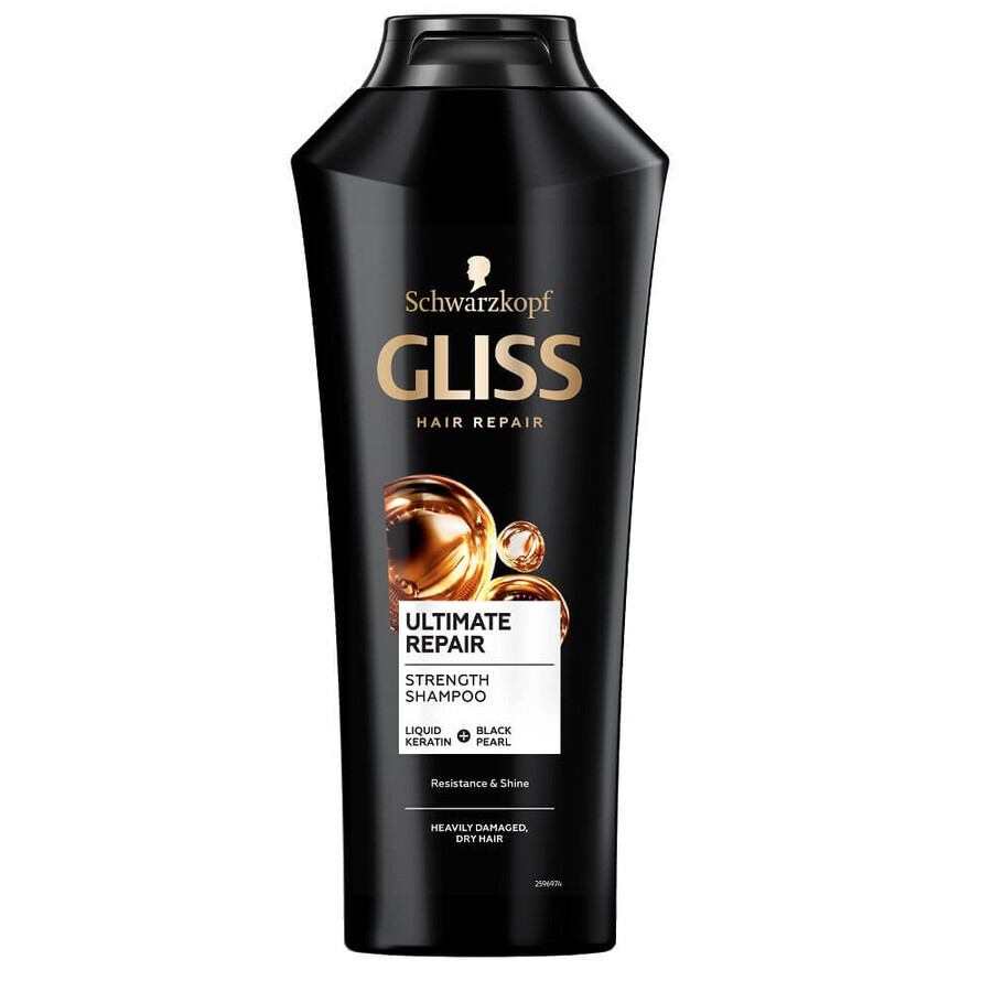 Gliss Ultimate Repair shampoo per capelli gravemente danneggiati e secchi, 250ml