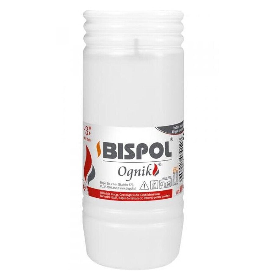 Bispol, Ognik WP3, Portacandele, paraffina, 1 pz.