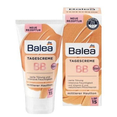 Balea, BB Cream LSF15, tono medio, 50 ml