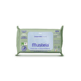 Mustela, Salviette detergenti compostabili, 60 pezzi