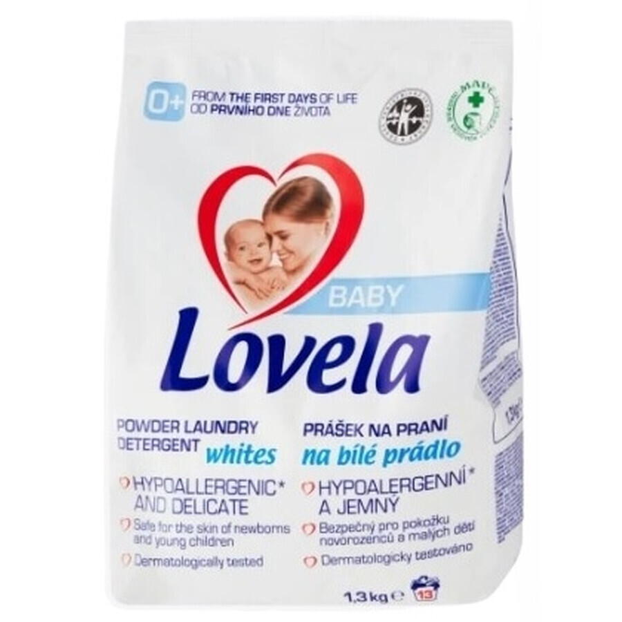 Lovela Baby, detersivo in polvere bianco, 1,3 kg