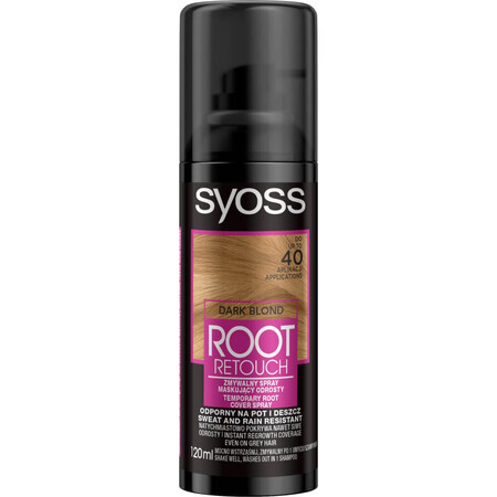 Syoss Root Retouch Spray de mascare a decolorării blond închis, 120ml