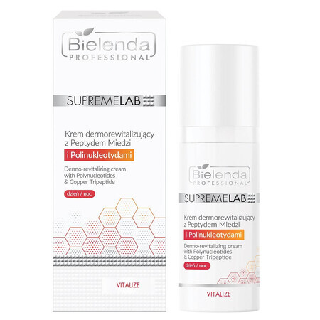 Bielenda SupremeLab Vitalize Dermorevitalising Cream with copper peptides and polynucleotides, 50ml