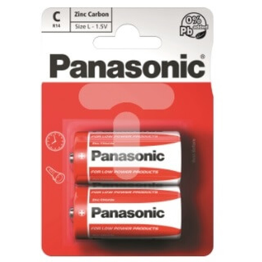 Panasonic, R14, Batteria, 2 pezzi