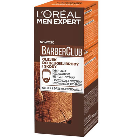 L'Oreal Paris Men Expert Barber Club Olio per barba lunga e pelle 30ml