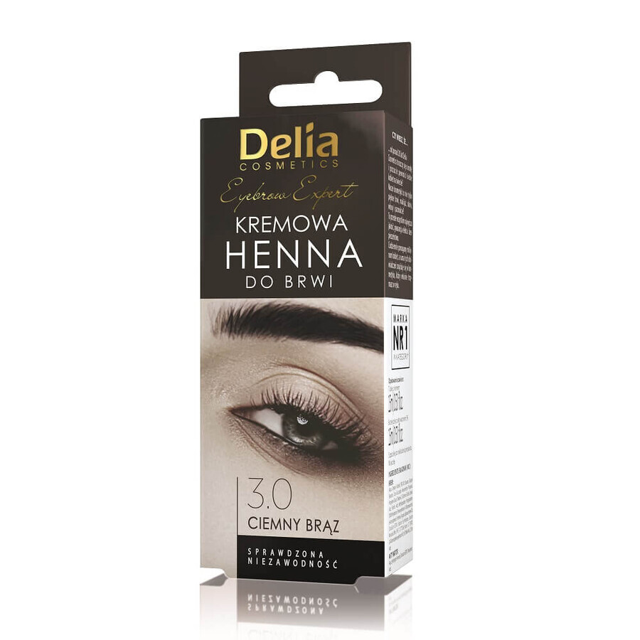 Delia Eyebrow Expert Augenbrauencreme Henna 3.0 Dark Bir, 15ml