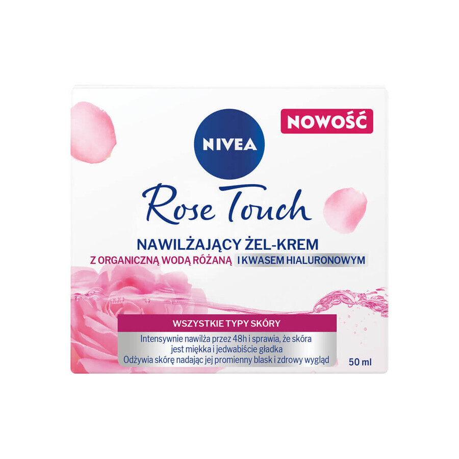 Nivea Rose Touch el- crème à l'eau de rose bio et à l'acide hyaluronique, 50ml