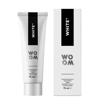 Woom White+ Aufhellende Atem-Paste, 75ml