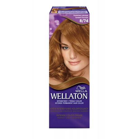 Wellaton Deep Color Cream 8/74 Caramel Chocolate Caramel