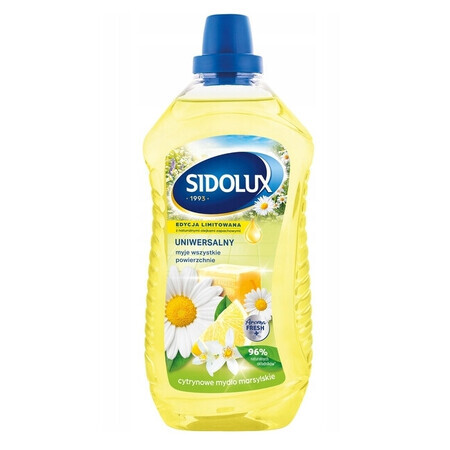 Sidolux Sapone detergente multiuso al limone di Marsiglia, 1 litro