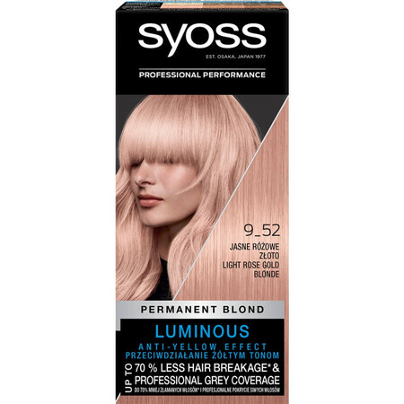 Syoss Permanent Blonde Wax Colour 9_52 Light Pink Gold