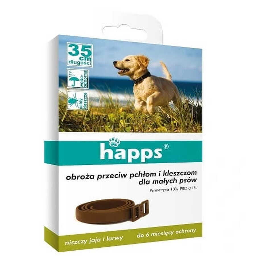 Collare antipulci e antizecche Happs per cani di piccola taglia, 1 pz.