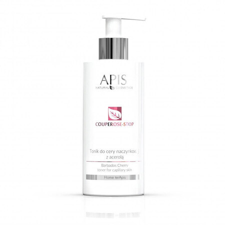 Apis Couperose-Stop Tonico per la pelle con couperose con Acerol, 300ml