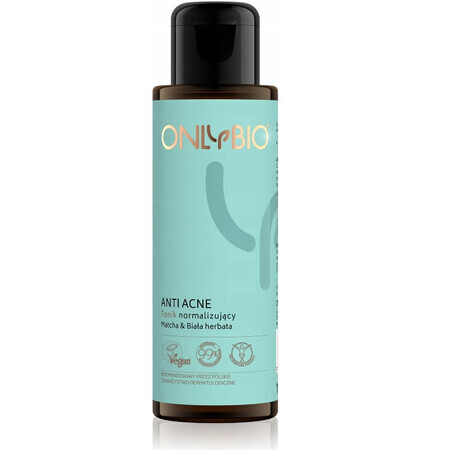 OnlyBio, tonico antiacne al tè Matcha e Biaa, 100 ml