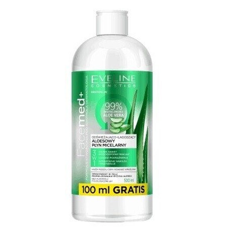 Eveline aloe vera lozione micellare 3in1 odwieajcy 400ml + 100ml