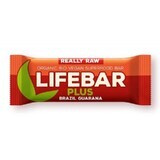 Lifebar Plus Organic Brazilian nut and raw guarana bar, 47 g, Lifefood