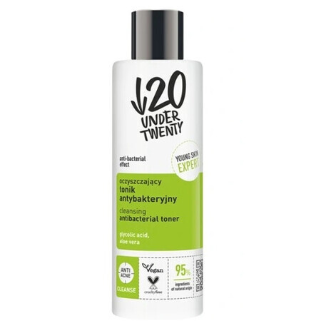 Under Twenty Antibakterielles Reinigendes Tonikum, 200 ml