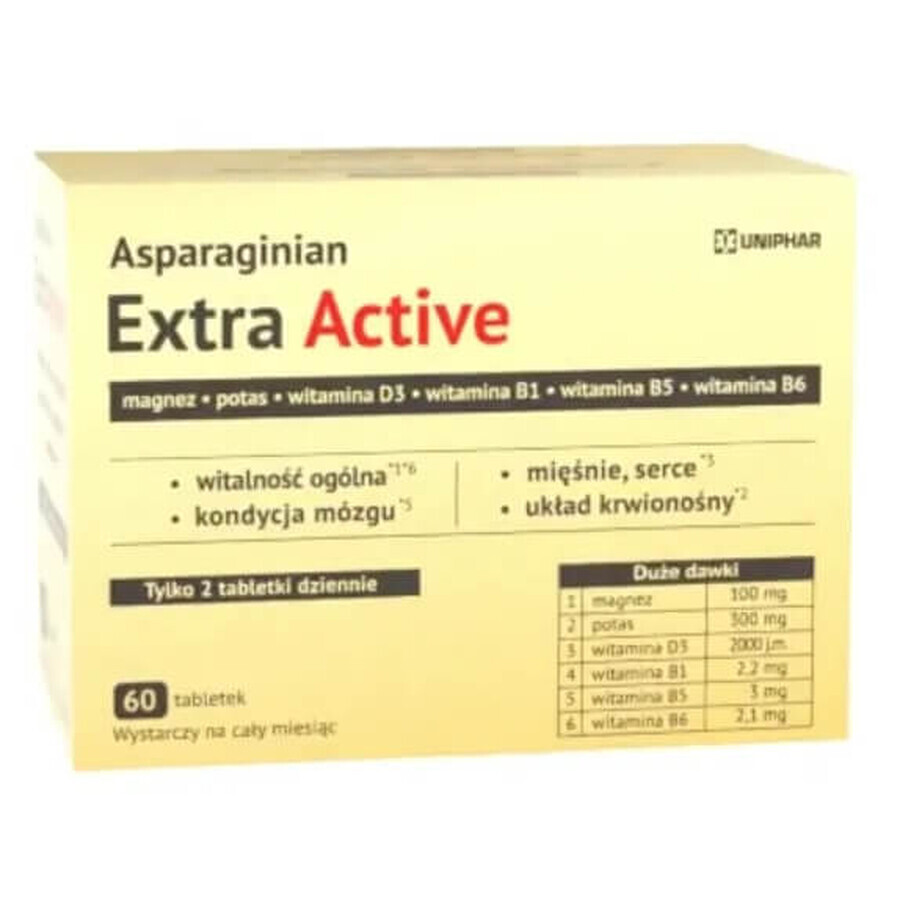 Asparaginian Extra Actief, 60 tabletten