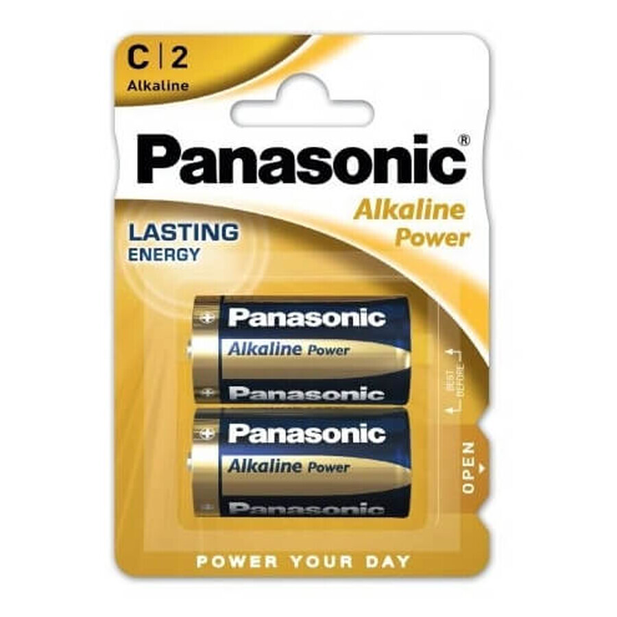 Batteria alcalina Panasonic C2, 2 pezzi