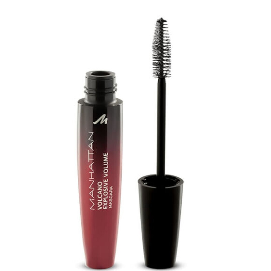 Manhattan, Mascara Volcano, Mascara per ciglia, colore nero 1010N, 10ml