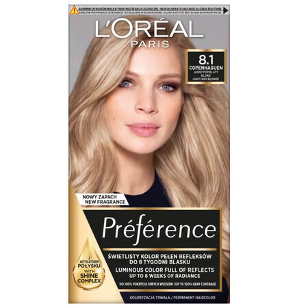 L'Oreal Paris Preference Cera Colore 8.1 Copenaghen