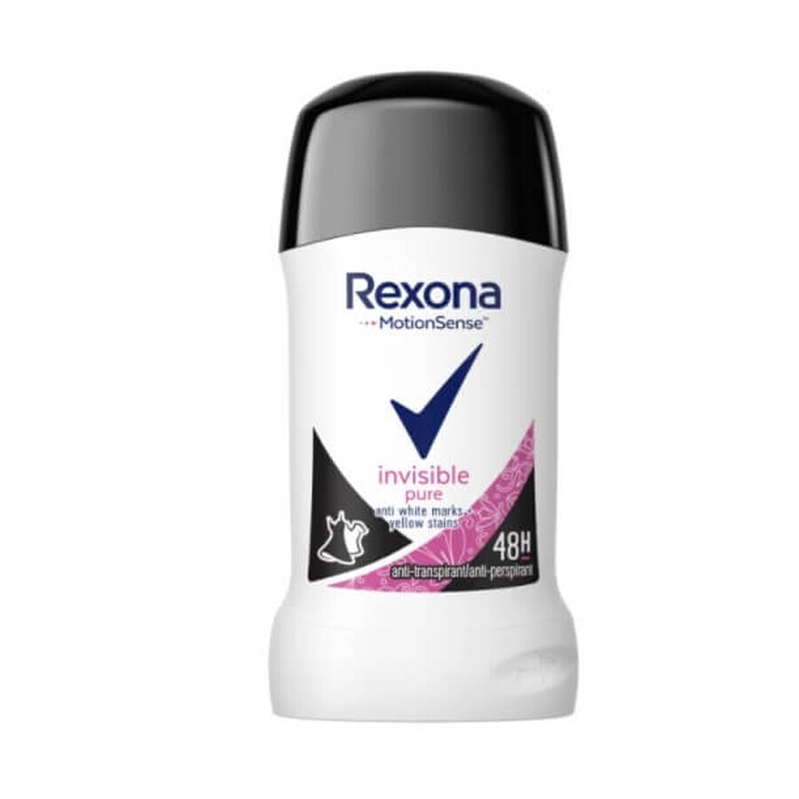 Rexona Invisible Pure anti-transpirant stick, 40 ml