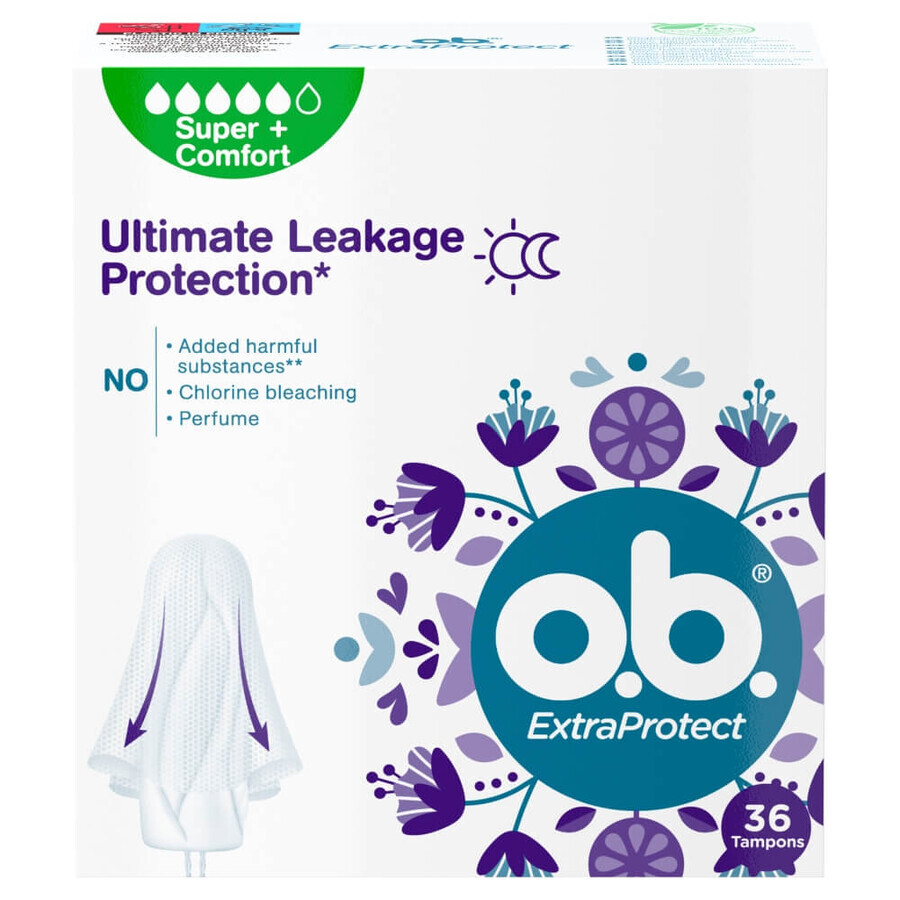 O.B. ExtraProtect Super+ Komfort-Pads, 36er Pack