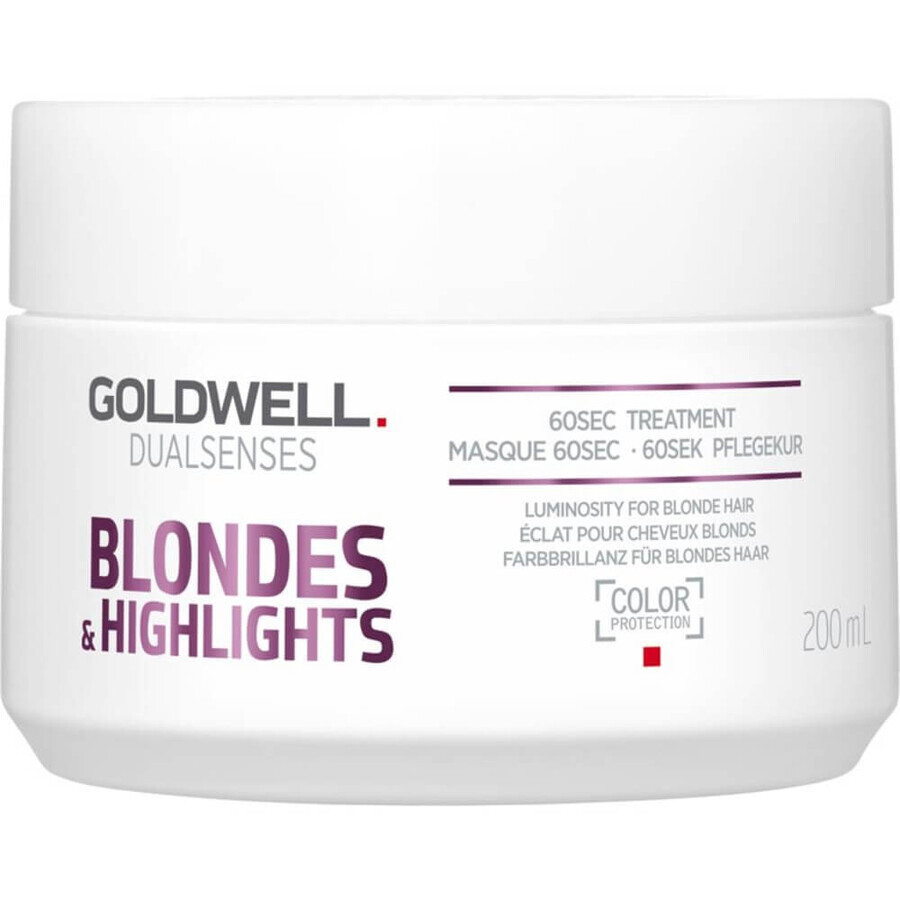 Goldwell Dualsenses Blondes amp; Highlights tratament de păr de 60 de secunde, 200ml