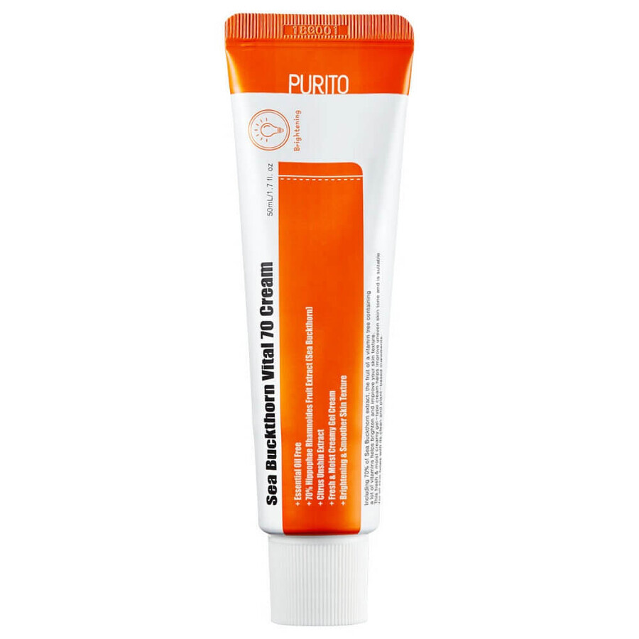 Purito Sea Buckthorn Vital 70 Sea Buckthorn Extract Revitalizing Gel-Cream, 50ml