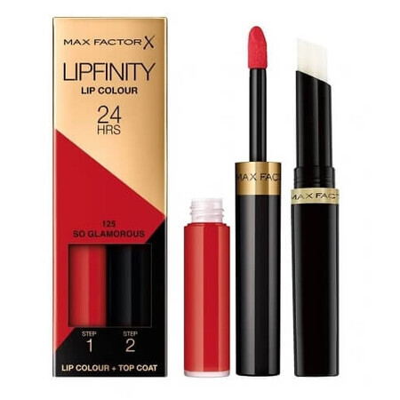 Max Factor Lipfinity Lip Colour Rouge à lèvres liquide à deux phases 125 So Glamorous