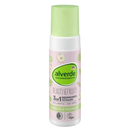 Alverde, Beauty amp;Fruity, Face Wash Mousse nettoyante pour le visage, 150 ml